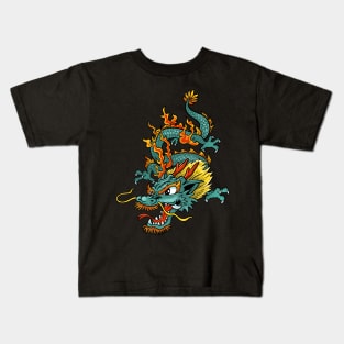 Legendary Power: Chinese, Asian, and Japanese Dragon Design Kids T-Shirt